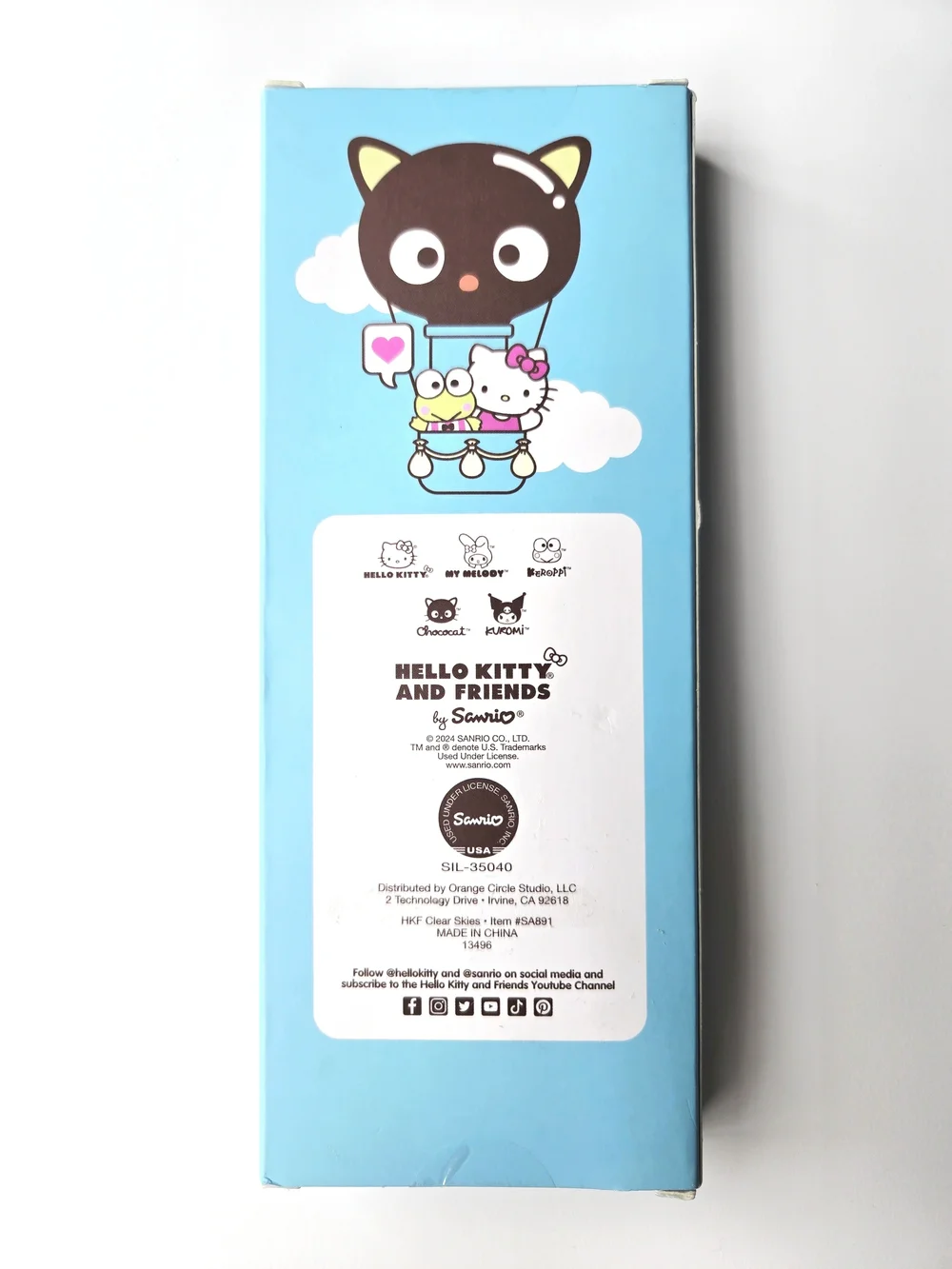 NIB 5PK Hello Kitty & Friends Gel Pens Set Hot Air Balloon Design